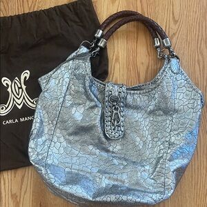 Carla Mancini silver shoulder bag